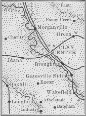Clay County, Kansas 1899 Map