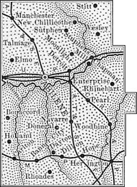 Dickinson County, Kansas 1899 Map