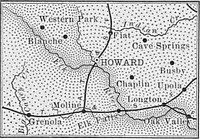 Elk County, Kansas 1899 Map