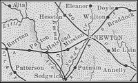 Harvey County, Kansas 1899 Map