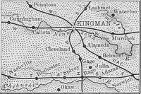 Kingman County, Kansas 1899 Map
