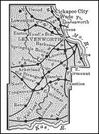 Leavenworth County, Kansas 1899 Map