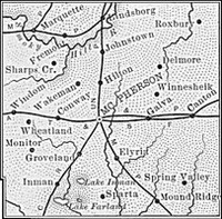 McPherson County, Kansas 1899 Map