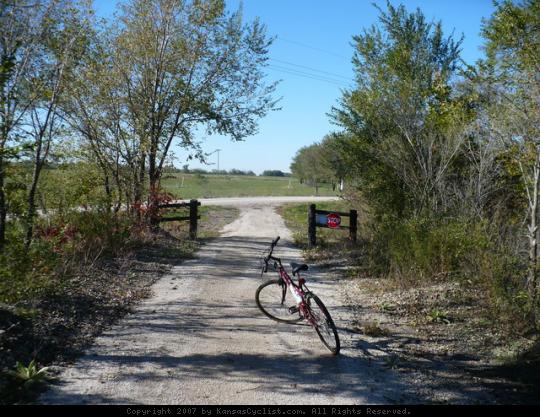 Flint Hills Nature Trail - Osawatomie - The end of the line at Virginia Road.