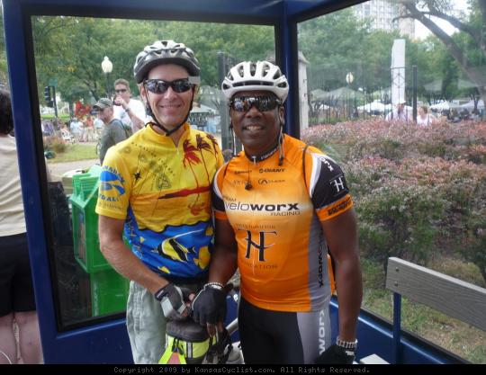 Kenneth Walker - Randy Rasa and Kenneth Walker before the Tour of Missouri Circuit Race in Kansas City.
